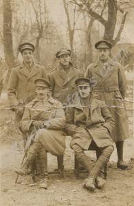 Group of officers. Lieutenant A.T.G Aston standing