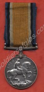 British War Medal belonging to 19269 Private Arthu