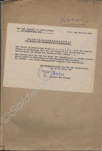 File containing various correspondence  of Captain