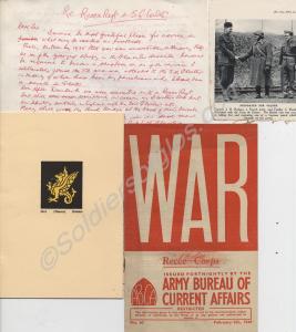Various booklets/letters/newspaper cuttings belong