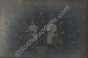 Framed photograph "10th Glosters Officers Mess'. P