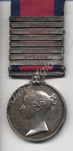 Military General Service Medal with 8 Clasps, Tala
