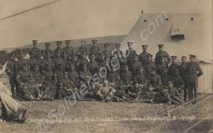 Sergeants at Swanage Camp. 6th Battalion, The Glou