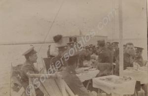 Soldiers on a pleasure boat. 6th Battalion, The Gl