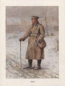 Regimental Christmas card of 1964. Depicts Lieuten