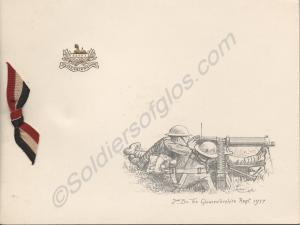Regimental Christmas card depicting 2nd Battalion,