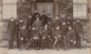 Gloucestershire Regiment Officers and others in pa