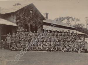 British and Indian soldiers at the 1st Class Schoo