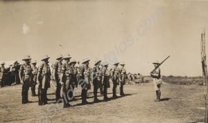 Parade. Includes Sergeant Mace. 1st Battalion, The