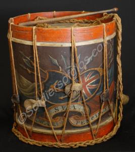 Drum and one drumstick of the Brockweir (Brockwar)