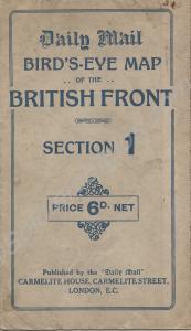 Coloured maps of the Western Front in two sections