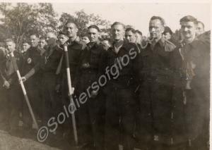 Group of soldiers. Stalag VIIIb. c.1942.