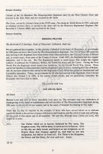 Service of Thanksgiving. 300th Anniversary of the