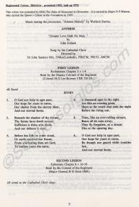 Service of Thanksgiving. 300th Anniversary of the