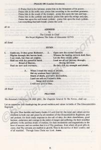 Service of Thanksgiving. 300th Anniversary of the