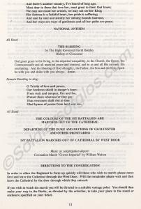 Service of Thanksgiving. 300th Anniversary of the
