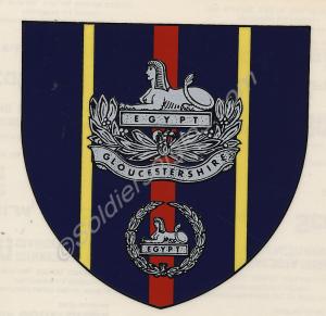 Gloucestershire Regiment plaque design transfer.