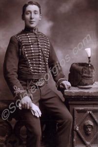 Trooper Ernest Cecil Minett in full dress, Royal G