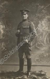 Trooper Ernest Cecil Minett in service dress. Roya