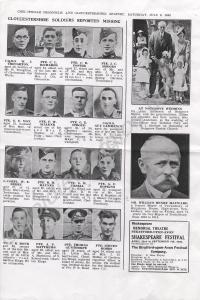 Newspaper cutting belonging to 5244923 Private Geo