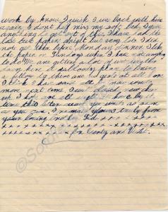 YMCA letter from a soldier of 11th Battalion, The