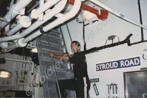 Private Mohamed Ali on the Mess Deck of H.M.S. Glo