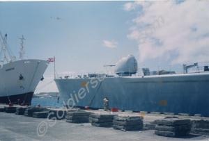 H.M.S. Gloucester. Azores, 1989.
