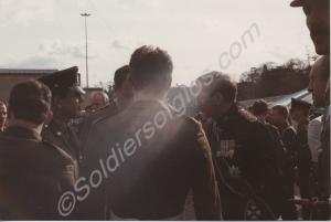 Private Ali talking to HRH the Duke of Gloucester.
