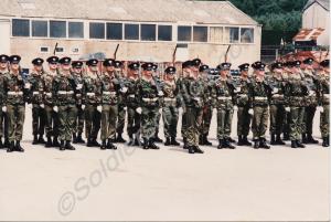 Soldiers practising for the Regimental Museum open