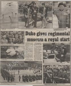 Citizen newspaper coverage of Regimental Museum op