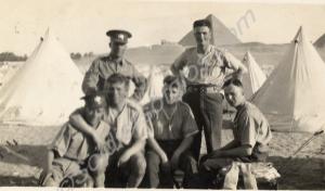 Camp scene.  1st Battalion, The Gloucestershire Re