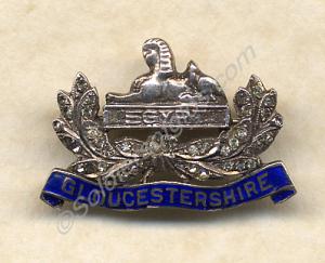 Gloucestershire Regiment sweetheart brooch in silv