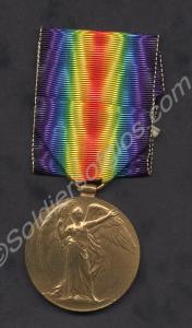 Allied Victory Medal. Awarded to 13816 Private Har