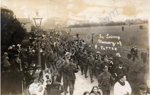 The funeral of 2552 Private Alfred George Potter.
