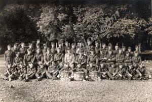 Mounted group photograph of No 4 Company, Gloucest