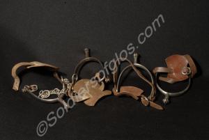 Two pairs of parade spurs. Worn by Brigadier Gener