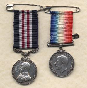 Group of two medals; Military Medal and British Wa