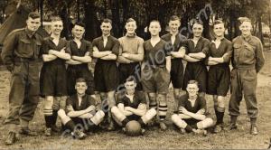 Football team. Company Sergeant-Major George Hind