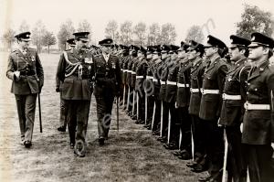 Imjin Day Parade. Inspection by C-in-C BAOR. Left