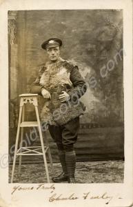 1901/240281 Lance Corporal Charles Furley wearing