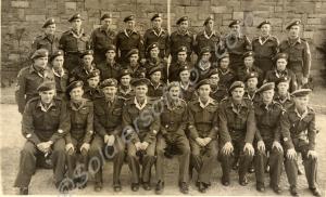 Group photograph of Lt-Colonel and senior NCOs of