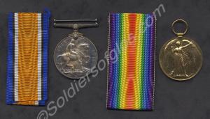 Group of two medals; British War Medal and Victory