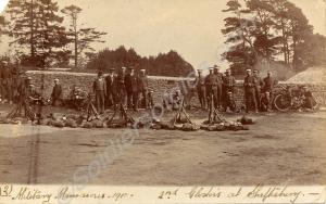 "Military Manoeuvres -1910. 2nd Glosters at Shafte