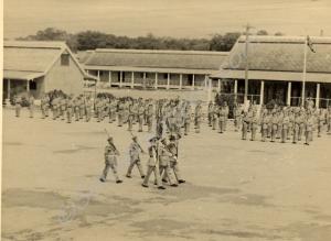 Amalgamation Parade.  "Trooping of the Colours of