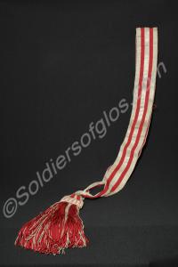 Officer's crimson and silver shoulder sash. 3rd (M