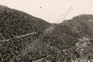 View of the road up the Troodos range. Cyprus, 196