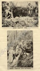 Two photographs on a roll.  "Dedan Kimathi's Cave