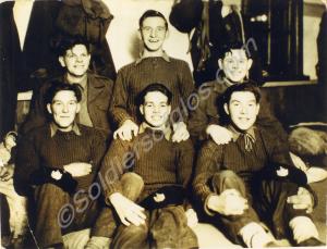 Copy of photograph of six Gloucestershire Regiment