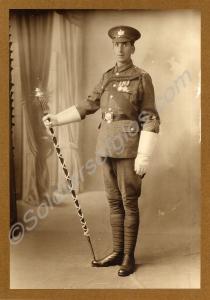 Mounted  photograph of Drum Major Gilbert Joyner,