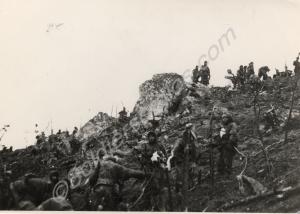 Glosters on Hill 327 just after the assault.